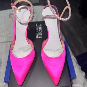 Badgley Mischka Pink Heels